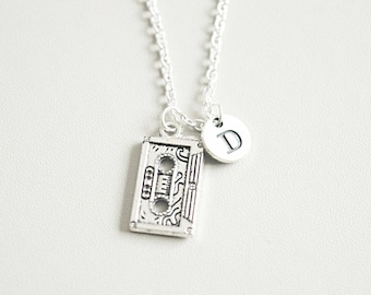 Cassette Necklace, Cassette Jewelry, Music Lover Gift, Music Necklace, Singer Necklace, DJ Jewelry, Musician Gift, Birthday, Christmas