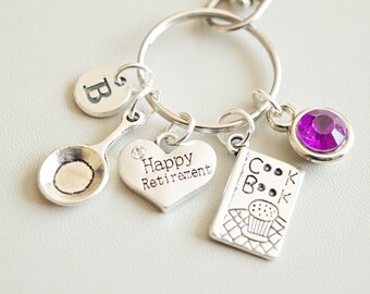 Retirement gift for women, Personalized Retirement Gift, Happy Retirement gift, Retirement keychain, Happy Retirement, Work colleague gift,
