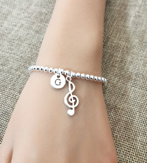 Music Bracelet Girl, Music Note jewelry, Girl Music gift, Musical jewelry, Singer Gift, Music student, Music exam, Music teacher, musical