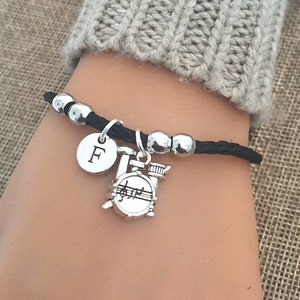 Regali per batteristi, Bracciale per batteristi, Bracciale per batteria, Regalo per batteria, Gioielli per batteria, Ciondolo per batteria, Musica, regalo per band, Suonatore di banda, Rock, Canzone, heavy metal