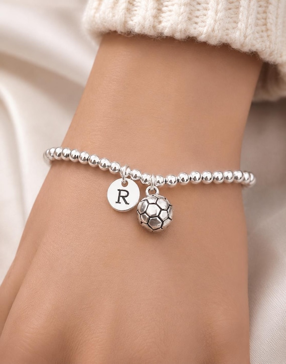 Football Bracelet, Soccer Bracelet, Soccer mom Gift, Football Fan gift, Sports necklace, Soccer Jewellery, Football Jewellery, Football Team
