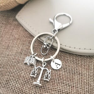 Regalo per studenti di giurisprudenza, portachiavi con simbolo della giustizia, portachiavi con bilancia della giustizia, regalo per laureati in giurisprudenza, Bilancia, regalo per avvocati, avvocato, legale, avvocato, procuratore legale