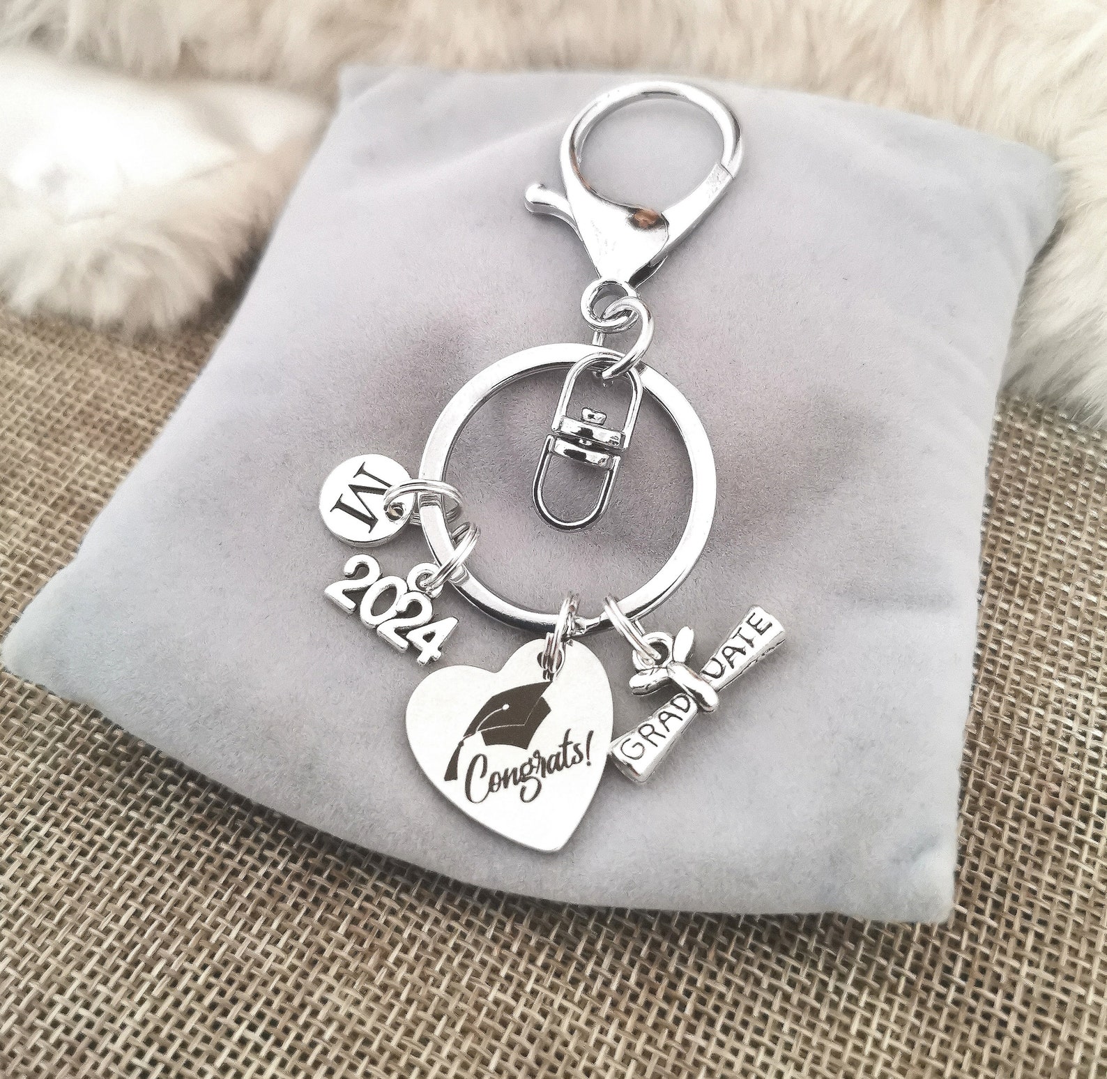 Graduation Gift for Him, Graduation Gifts 2024, Graduation Keyring 2024 ...