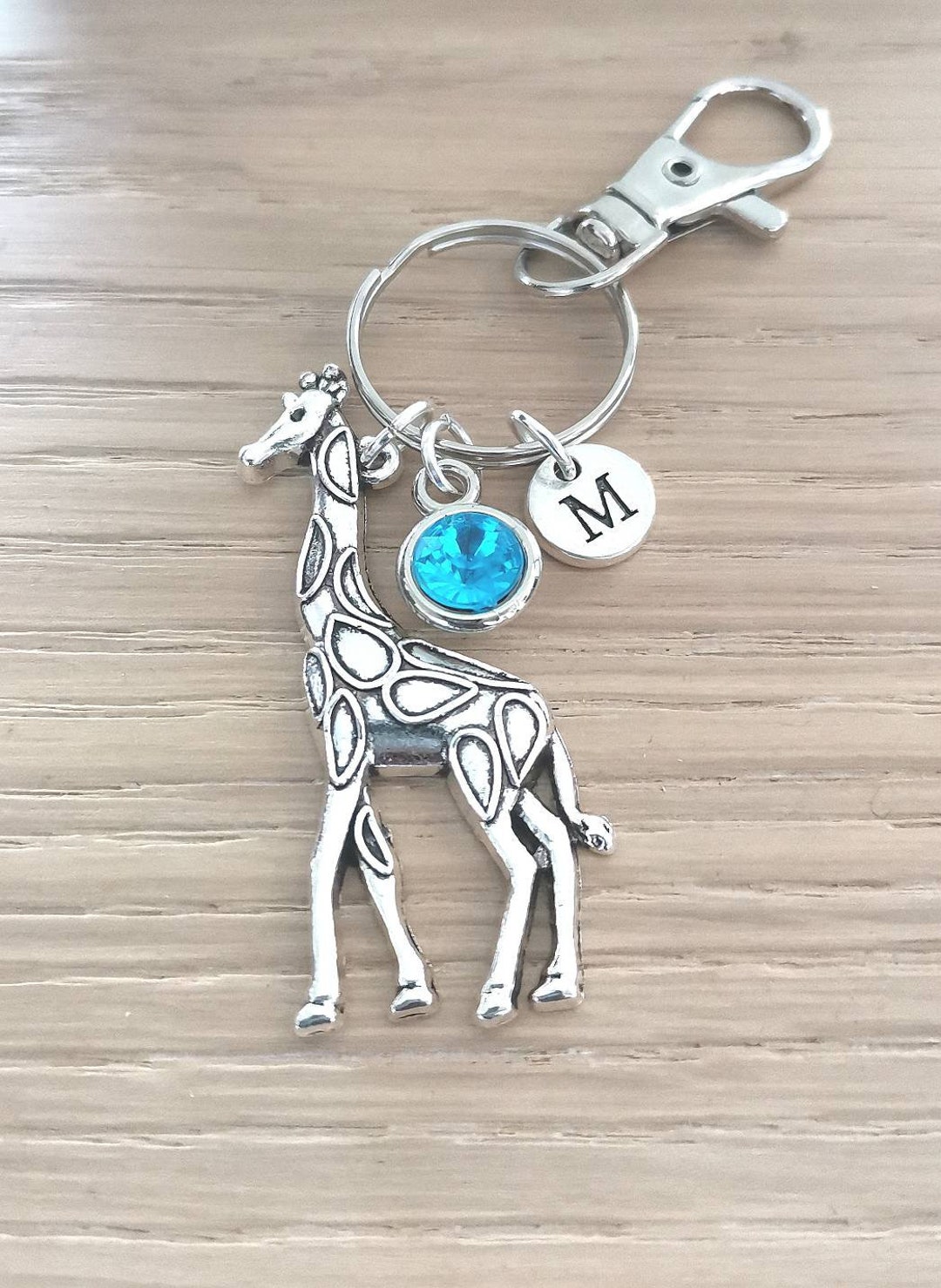 Giraffe Gift, Giraffe Keychain, Giraffe Keyring, Animal Keychain ...