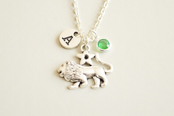 Leo Necklace, Leo gift, Leo Jewelry, Leo Necklace gift, Leo Zodiac Necklace, Horoscope Necklace, July, August, Personalized Leo