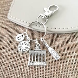 Germany gifts , Germany jewelry, Germany keychain, Germany Keyring, Gift for German, Berlin Wall, Beer Lover, Berlin Gifts, Travel, Europe
