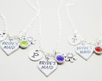 Bruidsmeisje Set, Bruidsmeisje Ketting Set, Bruidsmeisje Gepersonaliseerd, Bruidsmeisje Voorstel, Geschenken Bruidsmeisje, Cadeau voor Bruidsmeisje, Bruidsmeisje