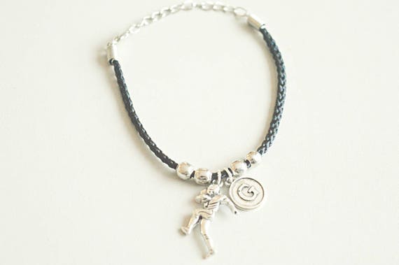 American Football Bracelet, Football bracelet, Football Gift, Foot ball player, Football charm, Footballer, American football, Brother, Son