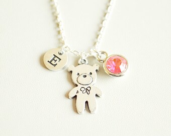 Teddy Bear Necklace, Teddy Bear Jewelry, Teddy Bear Gifts, Teddy Necklace Gifts, Girlfriend Gift, Love, Teddy, Cool, Unique, Funky, Girls