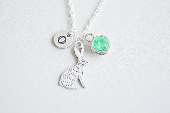 Rabbit Necklace, Rabbit Gift, Rabbit Charm Jewelry, Bunny Necklace, Hare Necklace, Hare Jewelry, Gift for her, Rabbit, Bunny, Farm, Animal