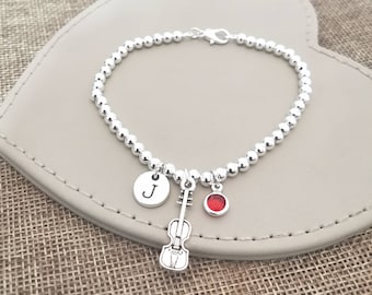 Pulsera Violín, Violinista, Regalo De Violín, Joyas De Violín, Regalo Para Violinista, Violinista Regalo De Cumpleaños, Brazalete De Violín, Violinista, Coro