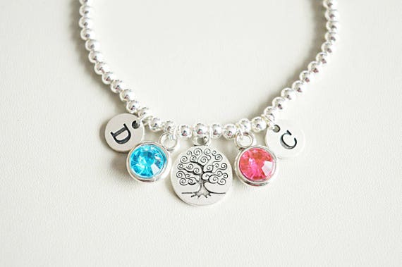 Christmas gift for mum, christmas gift for grandmother, Grandma gift, Mother bangle, Grandmother gifts, grandmother mother daughter, Tree