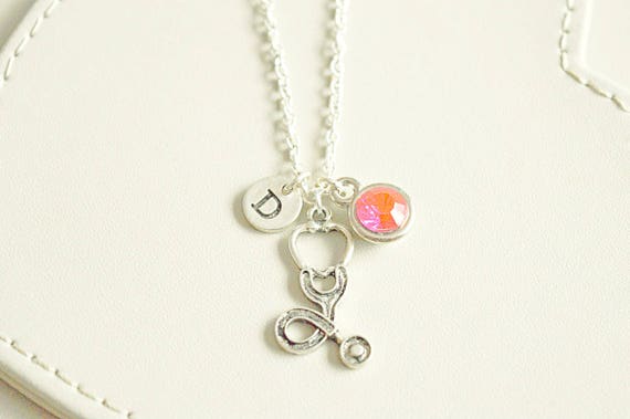 Stethoscope Necklace, Doctor Necklace, Gift for Doctor, Stethoscope charm, Doctor graduation gift, Stethoscope Necklace, Medical Student