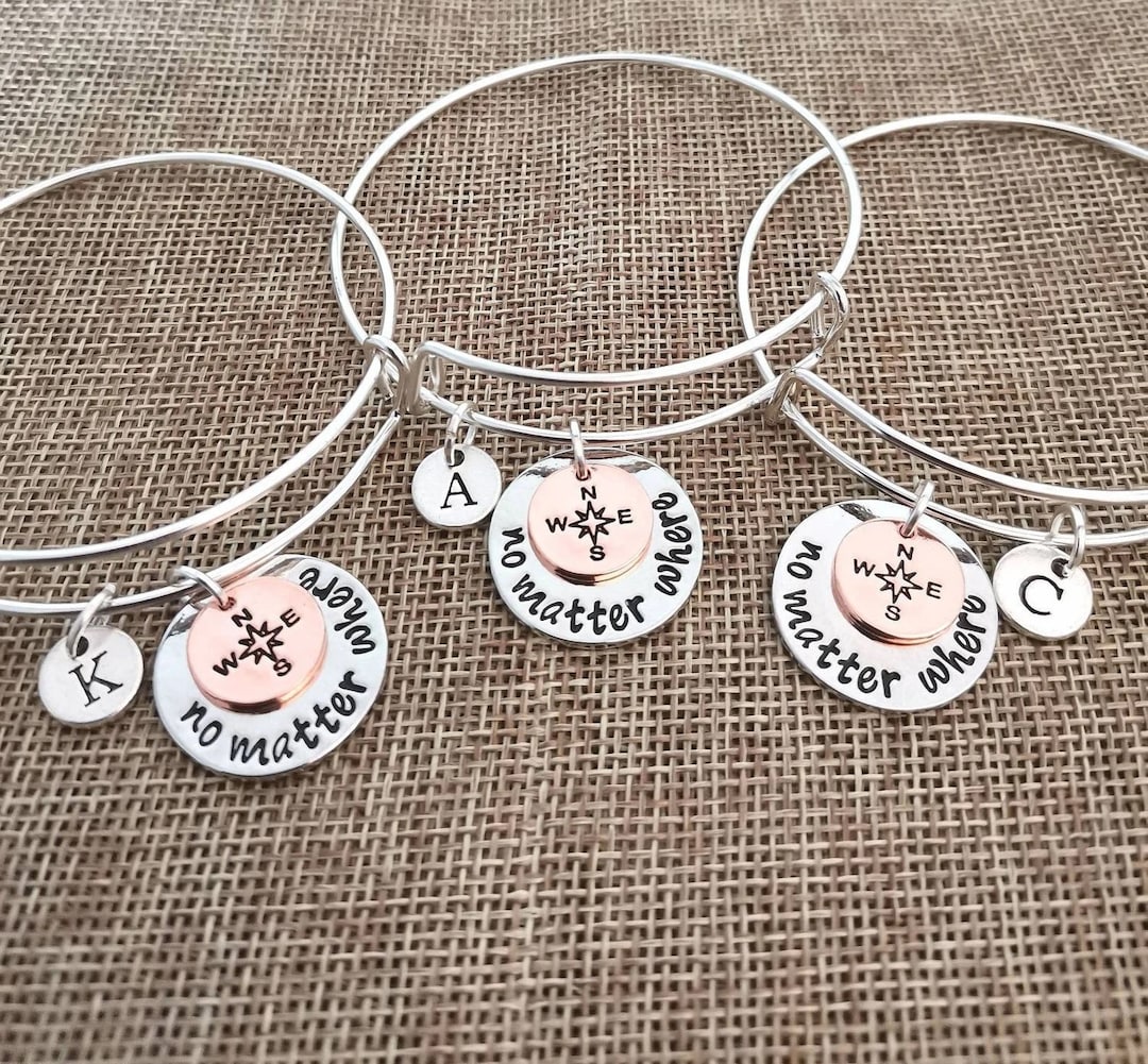 Buy Best Friend Gifts, Best Friend Bracelets, Friends Bracelets,  Sisters Bracelets, Bracelet for 3, No Matter Where, BFF, Friends Online 
