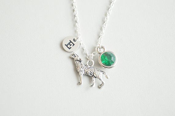 Wolf Necklace, Wolf necklace Jewelry, Wolf Charm necklace, Wolf gift, Animal necklace, dainty necklace , simple gift , Animal jewelry, Fox