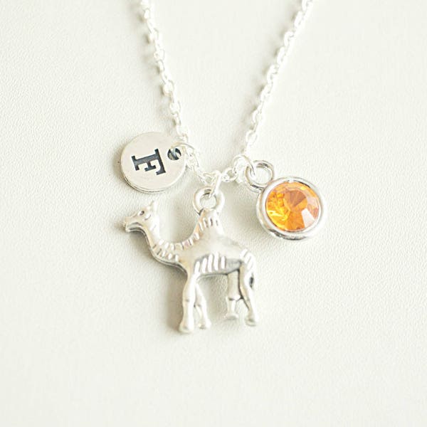 Camel Jewellery, Camel Necklace, Camel Gifts, Camel charm Necklace, Silver Camel Charm, Animal, Egypt, Dessert, Travel, Animal gift, Friends