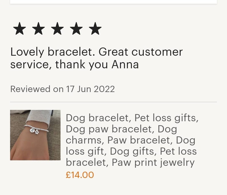 Dog bracelet, Pet loss gifts, Dog paw bracelet, Dog charms, Paw bracelet, Dog loss gift, Dog gifts, Pet loss bracelet, Paw print jewelry image 5