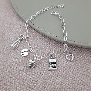 Pastry chef graduation gift, Pastry chef gifts, Culinary student, Pasty Line Cook, Chef Bracelet, Baker Jewelry, Hobby, Cafe, Cookie,Cupcake image 4