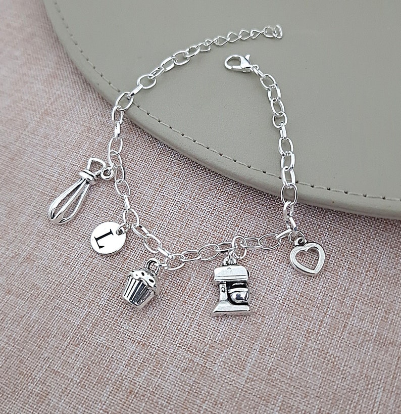 Pastry chef graduation gift, Pastry chef gifts, Culinary student, Pasty Line Cook, Chef Bracelet, Baker Jewelry, Hobby, Cafe, Cookie,Cupcake image 4