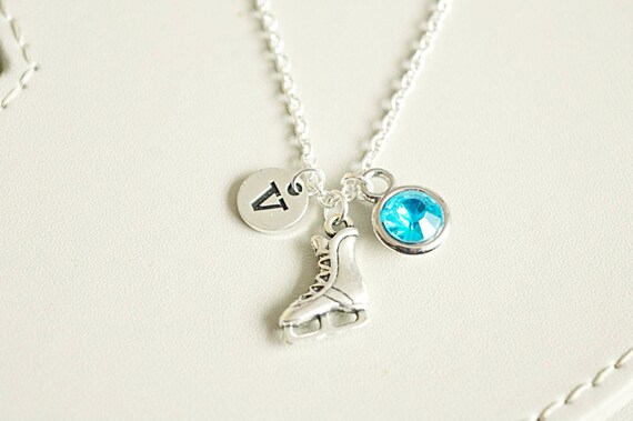 Ice skate necklace, Ice skate charm, Ice skater, skating, ice skate pendant, winter sports ,winter olympics ,ice dancing , Winter, Christmas