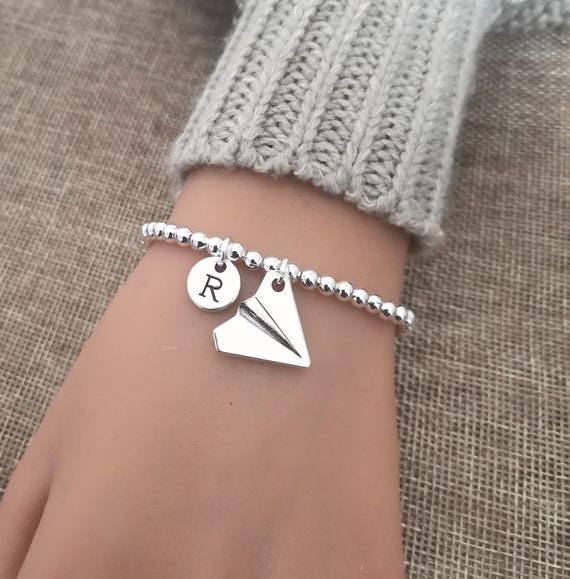 Origami Bracelet, Paper plane Bracelet, Paper plane, Origami Plane Bracelet, Unique Bracelet, Origami bracelet, Plane, Travel, Pilot, BFF
