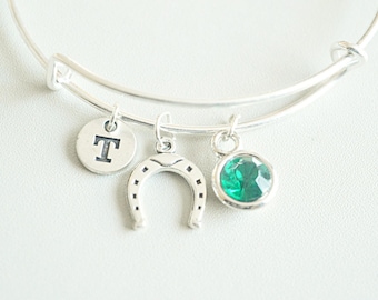 Horseshoe Gift, Horseshoe Wish Bracelet, Horseshoe Bracelet