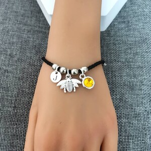 Bracelet abeille, bracelet abeille pour femme, cadeau abeille, bijoux abeille, cadeaux abeille pour elle, amitié abeille, abeille personnalisée, abeille, cadeau pour elle image 4