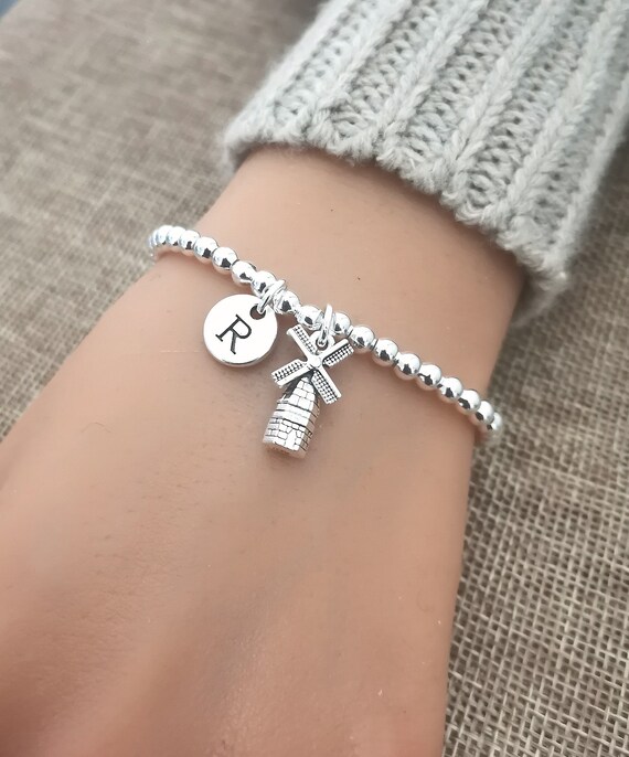 Windmill Bracelet, Dutch Bracelet Women , Windmill Gift, Windmill Jewellery, Windmill Gifts for Her, Dutch gifts women, Dutch windmill