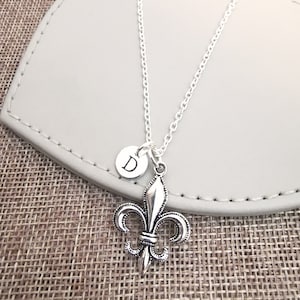 Regalo Fleur de Lis, Collar Fleur de Lis, Joyería Fleur de Lis, Personalizado, Joyería Fleur-de-lis, fleur, Fleur-de-Lis, Encanto, Regalo de plata
