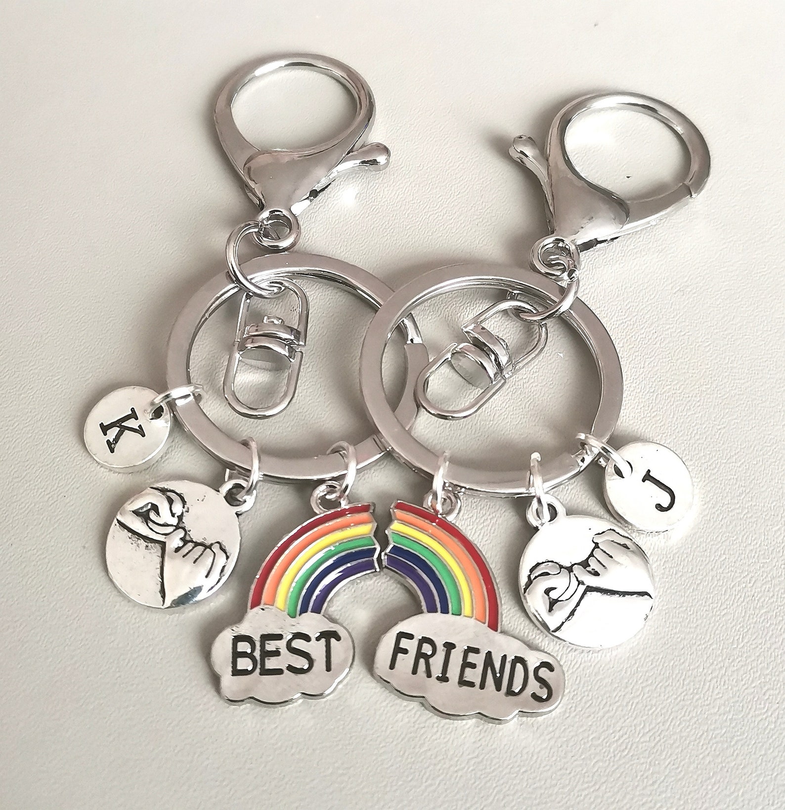 2 Cadeaux Bestfriend 2 Meilleurs amis porteclés Deux best Etsy France