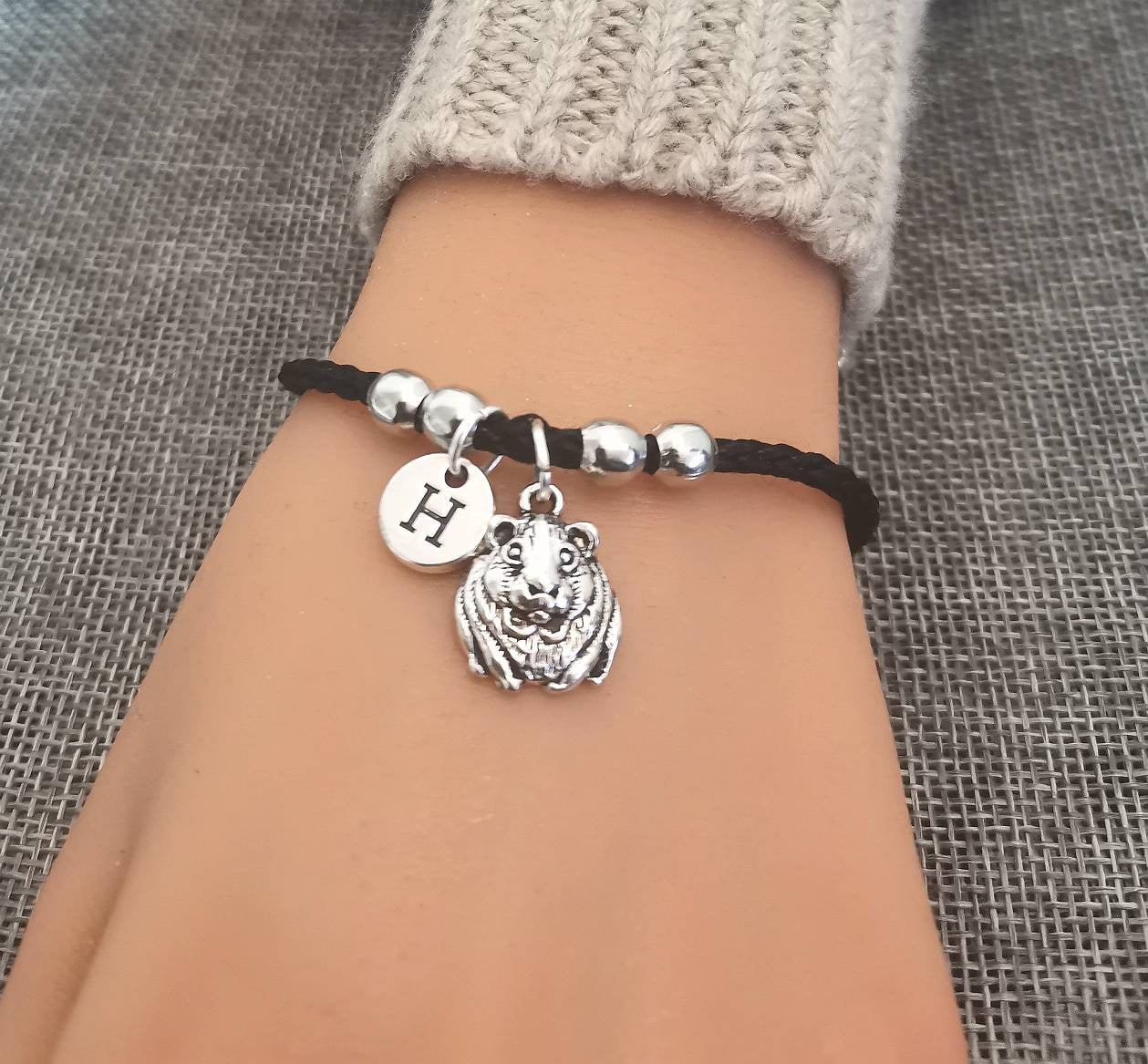 Guinea Pig Gift Guinea Pig Bracelet Guinea Pig Bracelet Hamster Charm Hamster Bracelets Hamster Jewelry Guinea Pig Jewelry Bangle