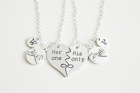 Couple Necklace, Necklace for Couple, Couple Gifts, Gifts for Couple, Boyfriend Necklace, Girlfriend Necklace, Couple Jewellery, His and Her