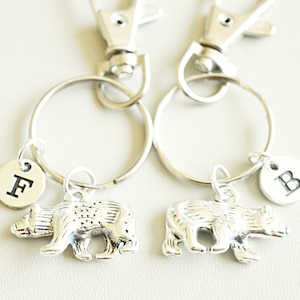 Chaveiros de urso, chaveiros de urso, presentes de urso, presente de filhote de urso, mãe e filha, chaveiros de filhote de urso, urso, urso e filhote, irmãs, amigos