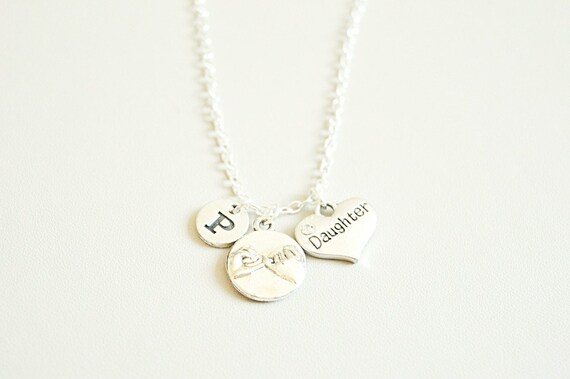 Daughter Necklace, Daughter gift, Daughter Jewelry, Daughter Present, Daughter Birthday, Gifts for Daughter, Christmas Gift, Pinky Promise