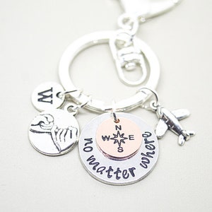 Boyfriend Gifts, Distance keying, Boyfriend Gift, Valentines day gift,  Distance relationship, ldr, bff, no matter where, girlfriend gift