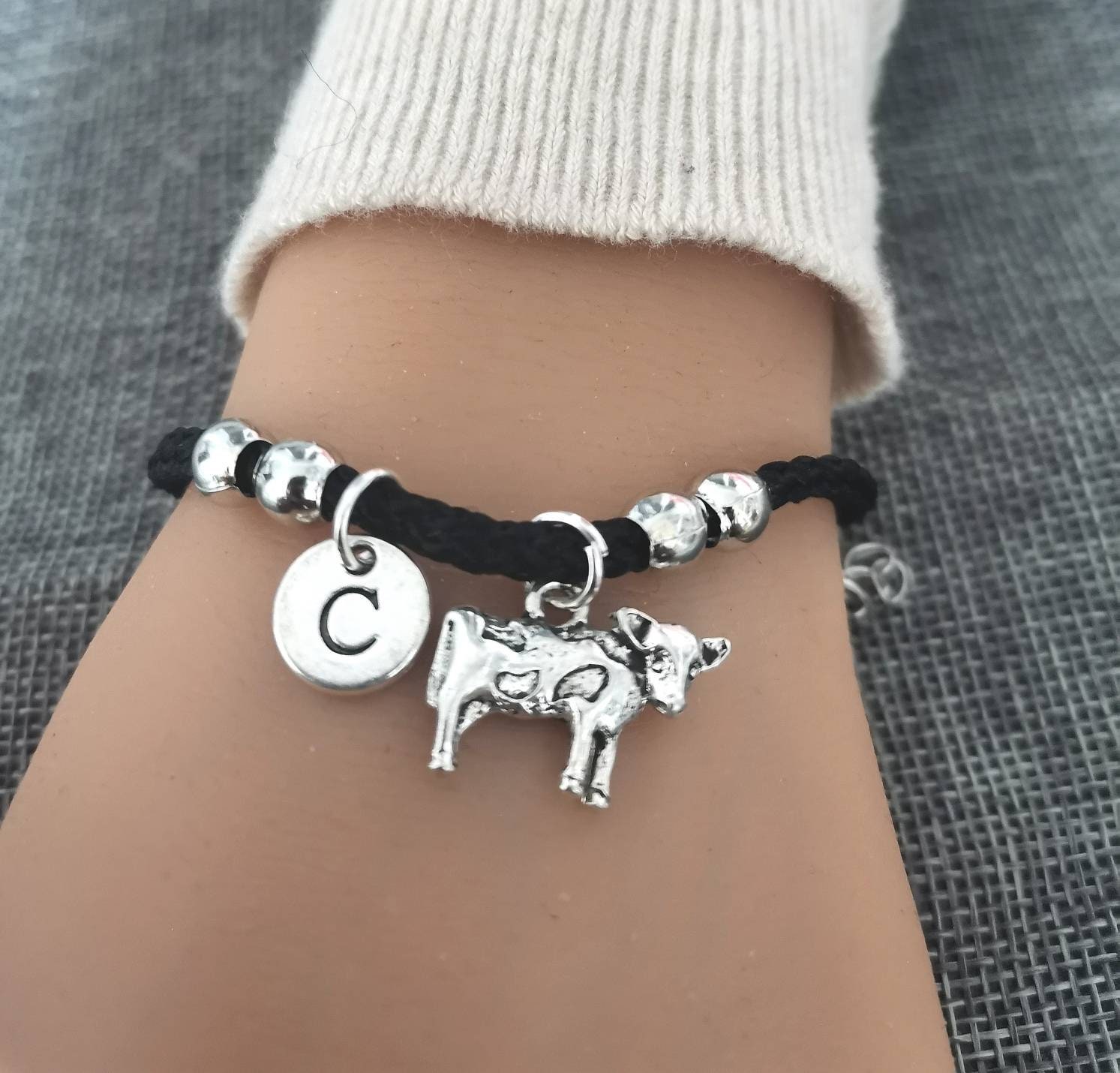 Bracelet cheval, bracelet homme, bracelet équestre, bracelet cow