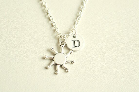 Sun Necklace, Personalized Sun Gift, Sun Charm Gift, Sun Pendant, Sun Jewelry, Silver Sun, Sun Gifts for her, Sun Necklace for her, Mother