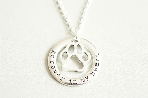 Pet Loss Jewelry, Pet Loss Gift, Pet memorial, loss of a dog, Dog memorial, Pet loss necklace, Memory dog, Pet sympathy gift, Dog Paw, Death