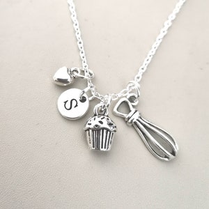 Baking gift for women, baking necklace, baker necklace, baker gifts, gifts for baker, gifts baking, chef necklace, pastry chef, cooking gift