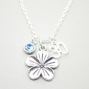 30th Birthday gift, 30th birthday necklace, 30th Jewelry, Birthday Charm necklace, 30th birthday, 30th Bday, Sister, 30,Daughter,Best friend