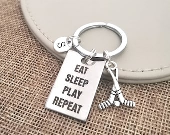 Hockey Gifts, Hockey Keyring, Hockey Keychain, Hockey Coach, Hockey Jewellery, Hockey Charm, Hockey gifts for her, Hockey Coach gift