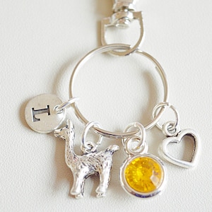 Lama Geschenk, Personalisierte Lama Geschenk, Lama Schlüsselanhänger, Lama Geschenk für Frauen, Lama Charm Geschenk, Tier Schlüsselanhänger, Geburtstagsgeschenk für Sie, Lama