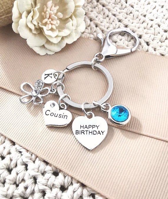 Cousin birthday gift, Cousin keyring, Cousin keychain, Cousin birthday, Cousin gift, Gift from Cousin, gift for Cousin,birthday gift for her