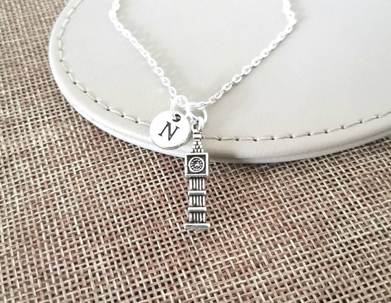 Big Ben Necklace, London Necklace, Big Ben Jewelry, Clock Jewelry, London, England, London Gift, UK, Tower, Europe, Travel, Personalize