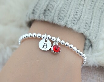 July bracelet, July birthstone bracelet , July Bracelet, Ruby Bracelet, Bracelet for women, July gift for women,gift for her, July Birthday