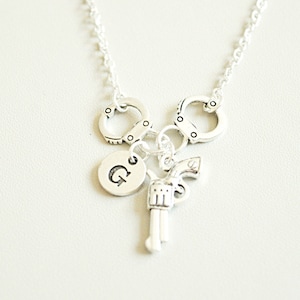 Partner in Crime, Partners in Crime Necklace,  Friends Necklace, Friendship Necklace, Personalized best friend gift, Bff in crime, Cousin