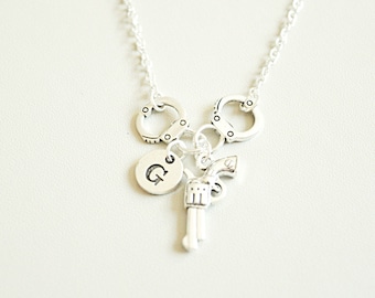 Partner in Crime, Partners in Crime Necklace,  Friends Necklace, Friendship Necklace, Personalized best friend gift, Bff in crime, Cousin