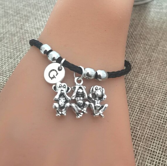 Wanwanzi 3 Wise Monkeys Statue Set - 3 In 1 Bronze Coated Resin Monkey - Hear No Evil See No Evil Speak No Evil - Monkey Figurines For Office & Home - Foto 3