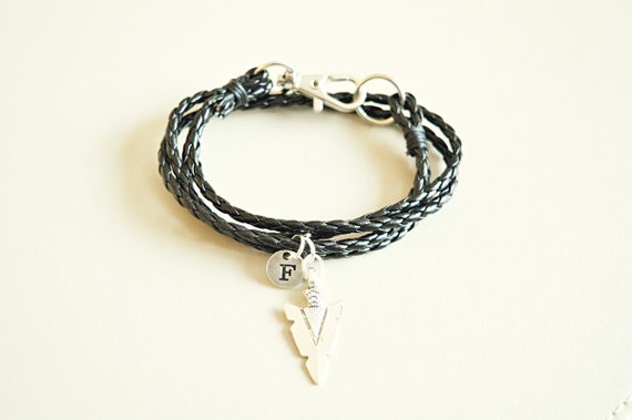 Arrow bracelet, Arrowhead Bracelet, Leather Bracelet, Gift for brother, Christmas, Bohemian, Boho , Native American, Boyfriend, Adjustable