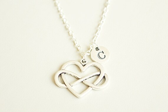 Infinity Necklace, Personalized Infinity Necklace, Custom Gift, BFF Necklace, Double Infinity, Sisters, Bridesmaid, Best friend, BFF, friend
